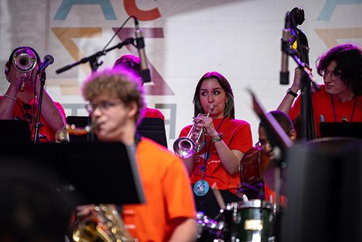 JazzFest Summer Camp students playing music